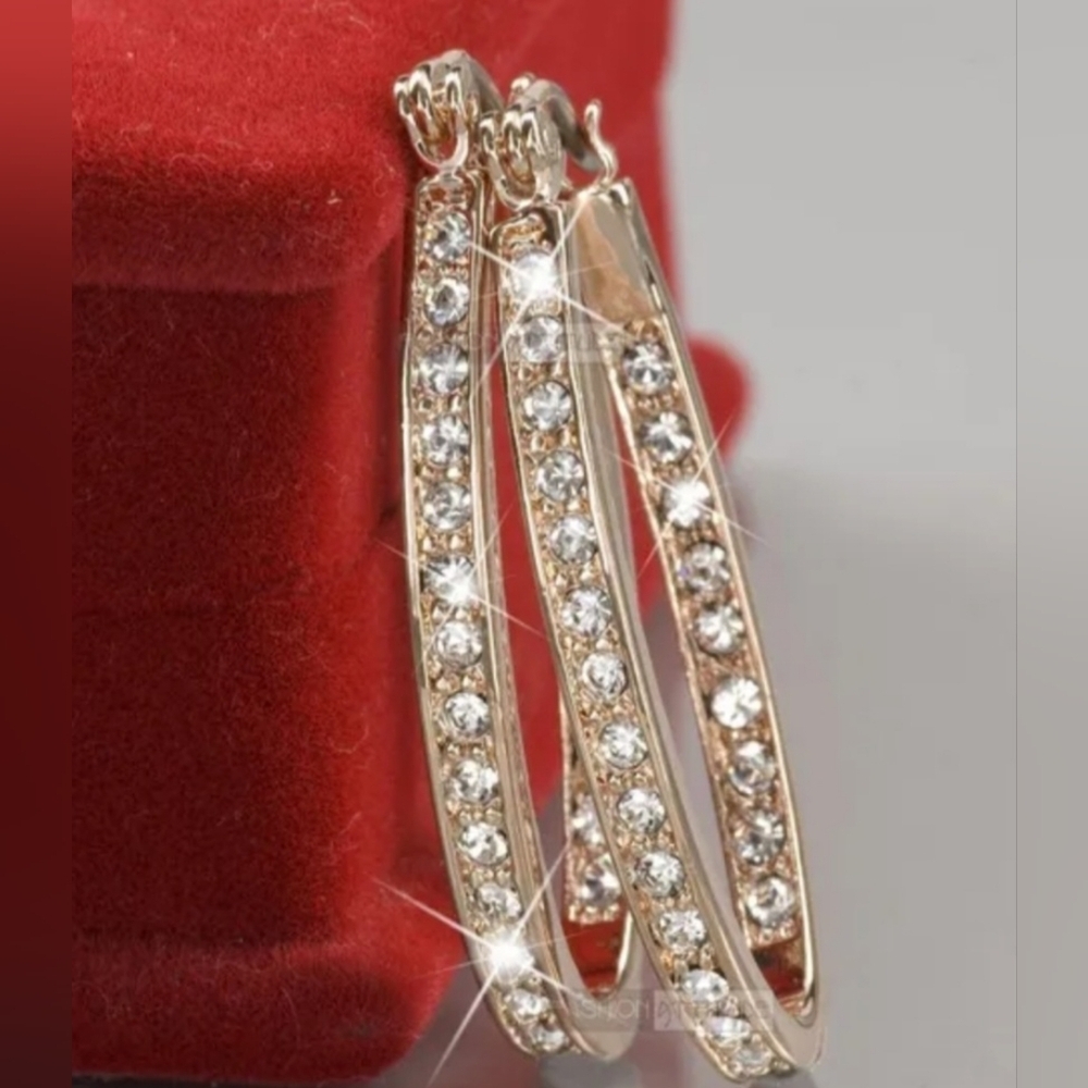 New Gold and Silver Hoop Earrings